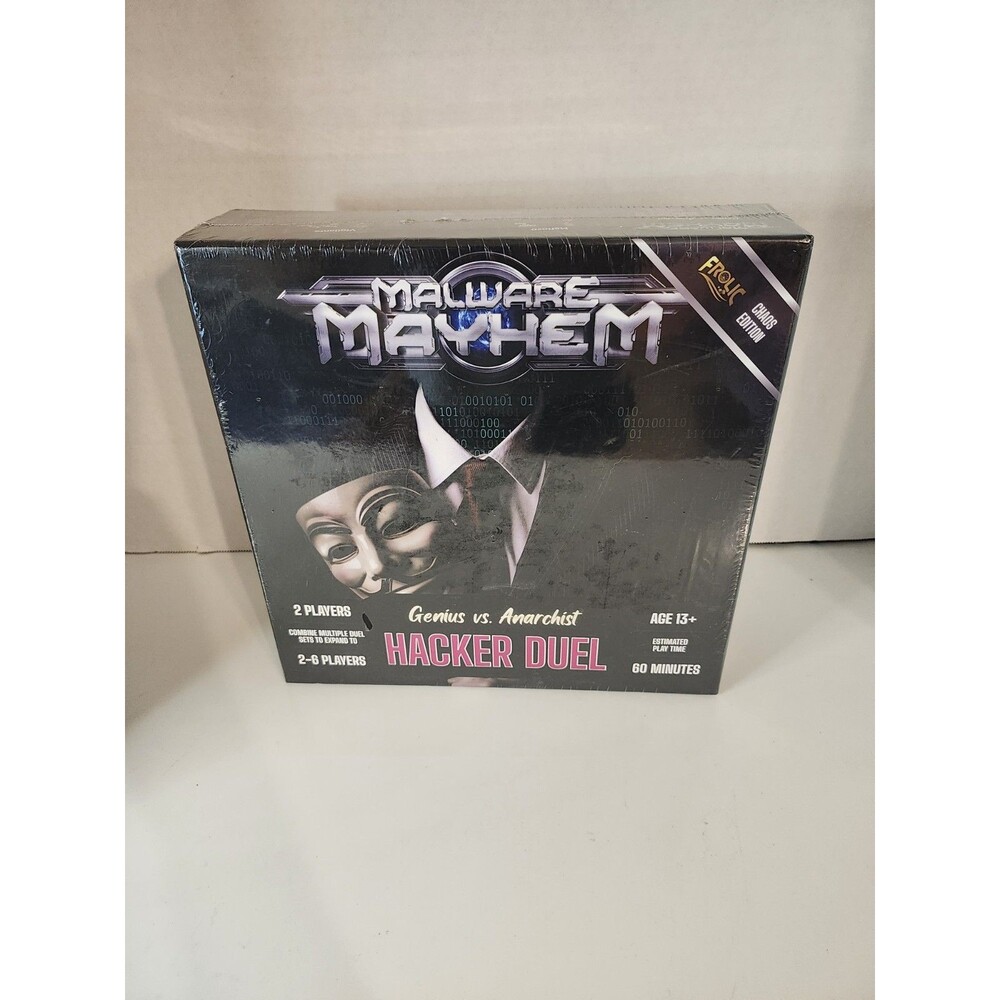 Frolic Board Games Malware Mayhem - Hacker Duel Genius vs. Anarchis Box New
